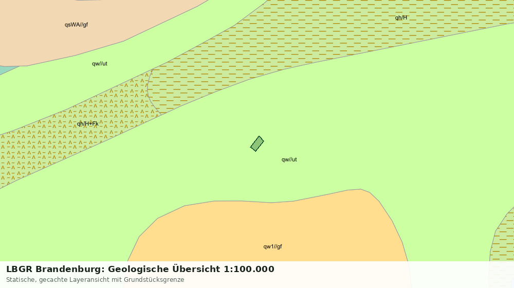Statische Kartenansicht: LBGR Brandenburg: Geologische Übersicht 1:100.000