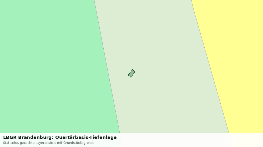 Statische Kartenansicht: LBGR Brandenburg: Quartärbasis-Tiefenlage