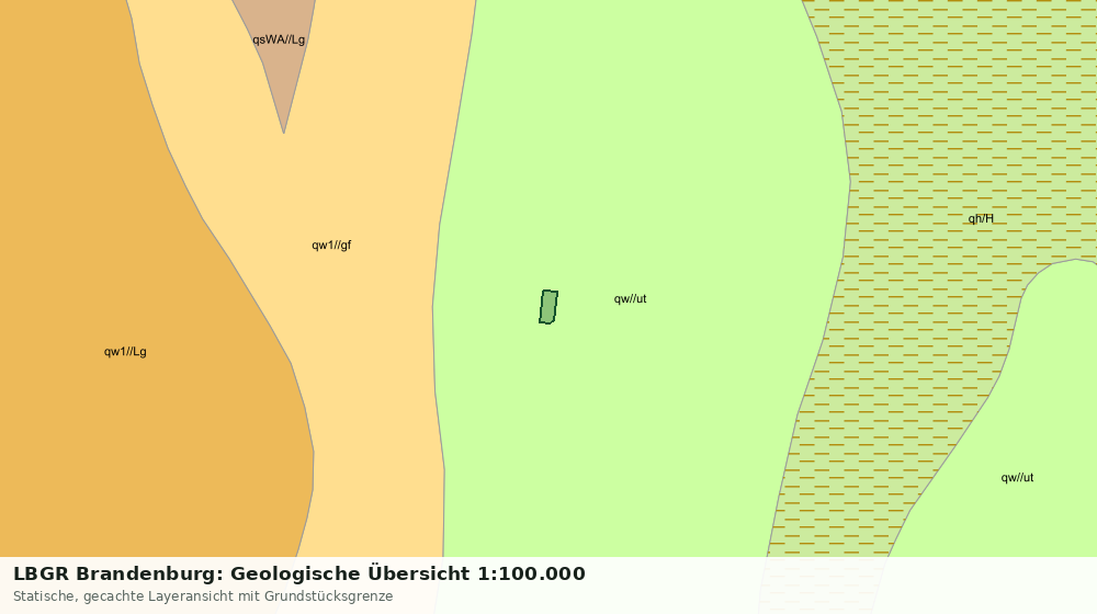 Statische Kartenansicht: LBGR Brandenburg: Geologische Übersicht 1:100.000