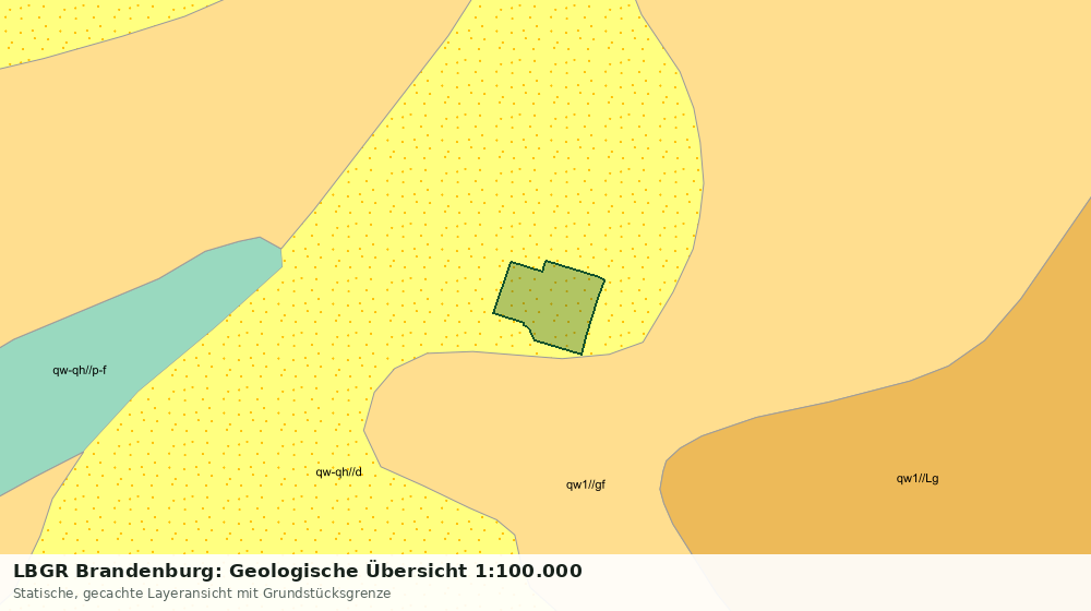 Statische Kartenansicht: LBGR Brandenburg: Geologische Übersicht 1:100.000