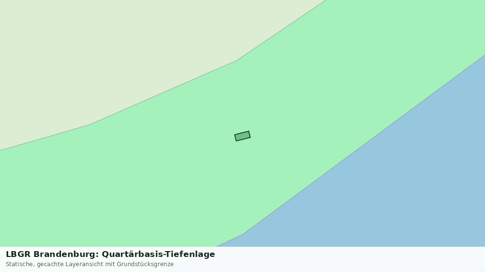 Statische Kartenansicht: LBGR Brandenburg: Quartärbasis-Tiefenlage