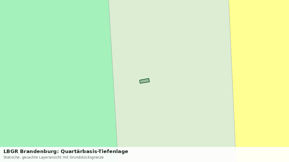 Statische Kartenansicht: LBGR Brandenburg: Quartärbasis-Tiefenlage