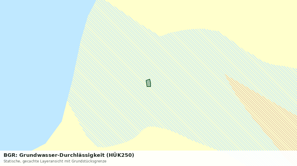 Statische Kartenansicht: BGR: Grundwasser-Durchlässigkeit (HÜK250)