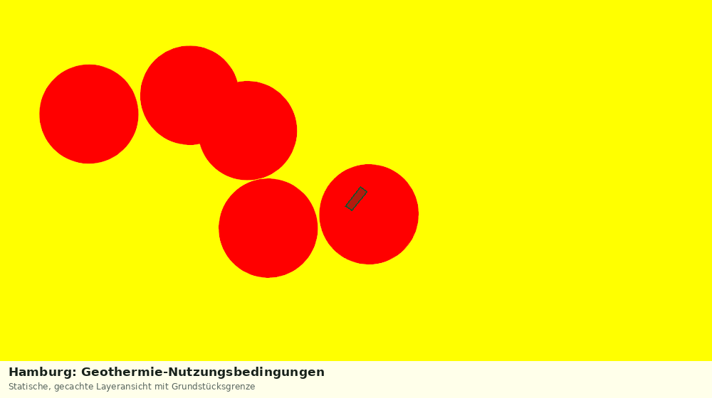 Statische Kartenansicht: Hamburg: Geothermie-Nutzungsbedingungen