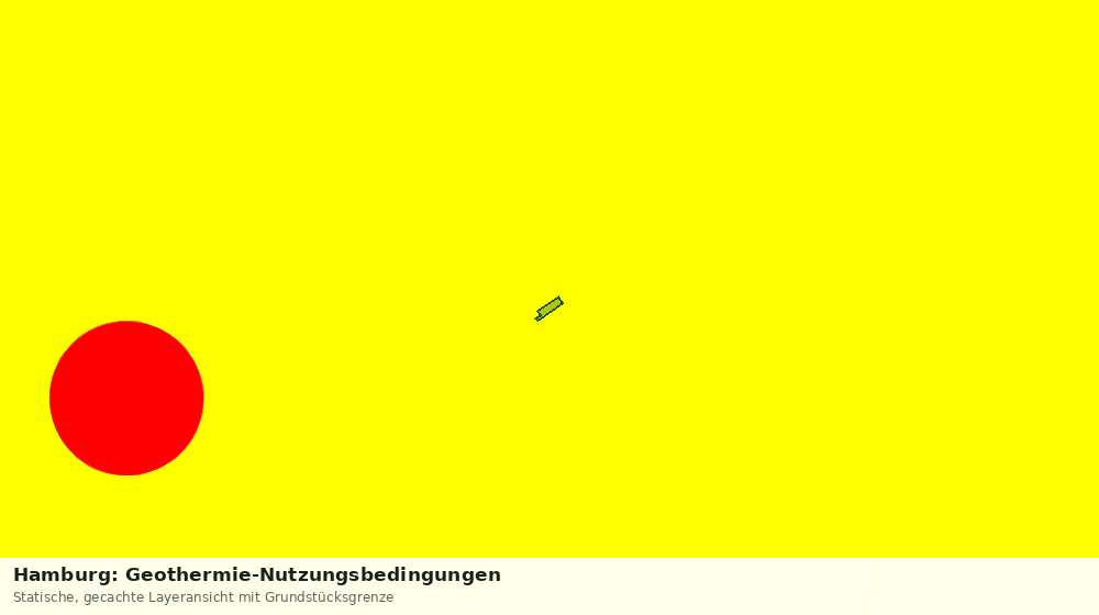 Statische Kartenansicht: Hamburg: Geothermie-Nutzungsbedingungen