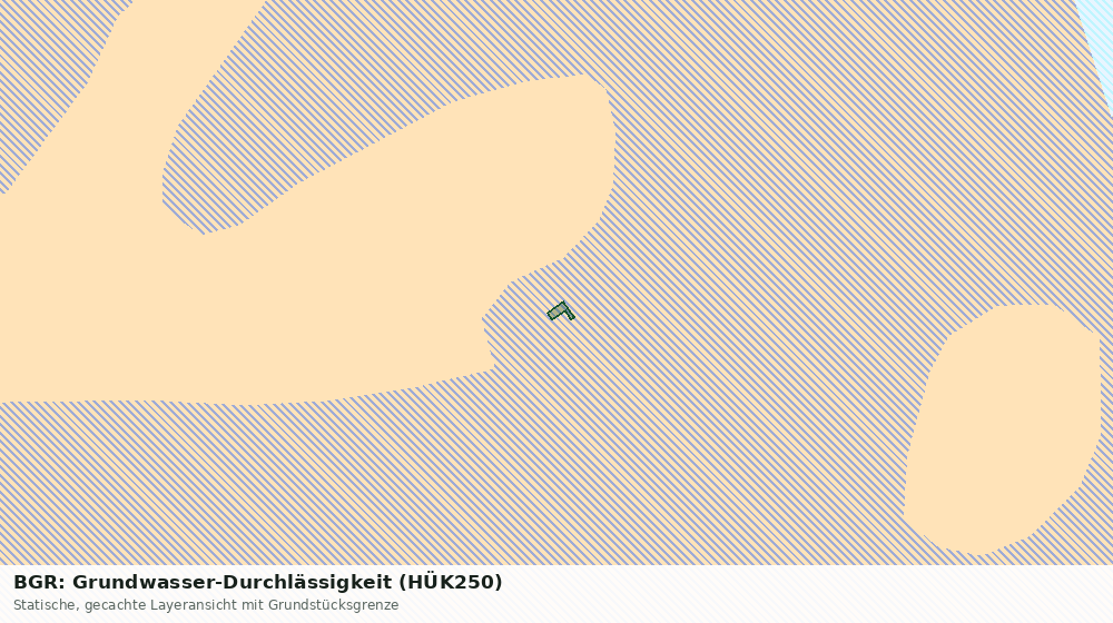 Statische Kartenansicht: BGR: Grundwasser-Durchlässigkeit (HÜK250)