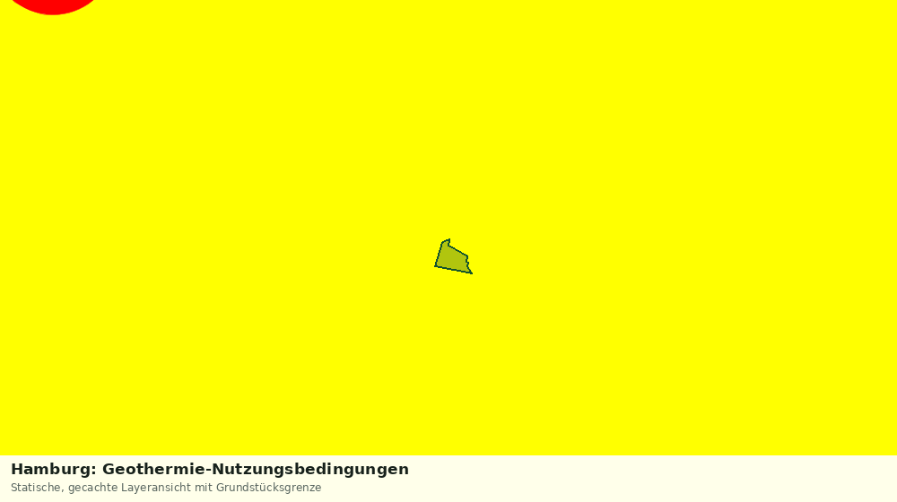 Statische Kartenansicht: Hamburg: Geothermie-Nutzungsbedingungen