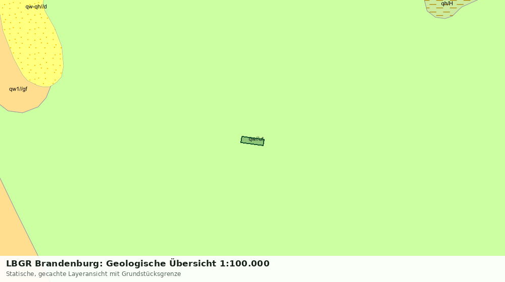 Statische Kartenansicht: LBGR Brandenburg: Geologische Übersicht 1:100.000