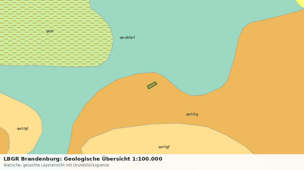 Statische Kartenansicht: LBGR Brandenburg: Geologische Übersicht 1:100.000