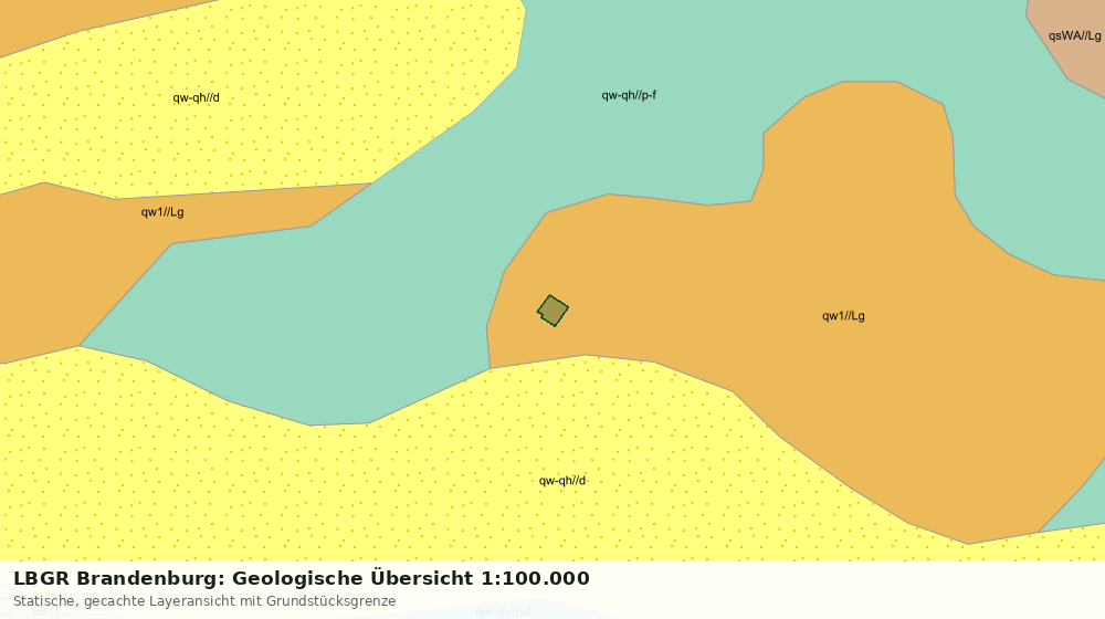 Statische Kartenansicht: LBGR Brandenburg: Geologische Übersicht 1:100.000
