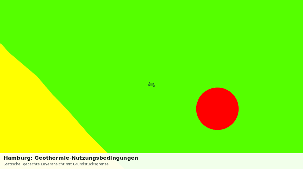Statische Kartenansicht: Hamburg: Geothermie-Nutzungsbedingungen