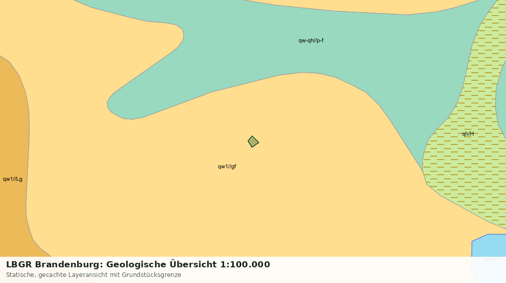 Statische Kartenansicht: LBGR Brandenburg: Geologische Übersicht 1:100.000
