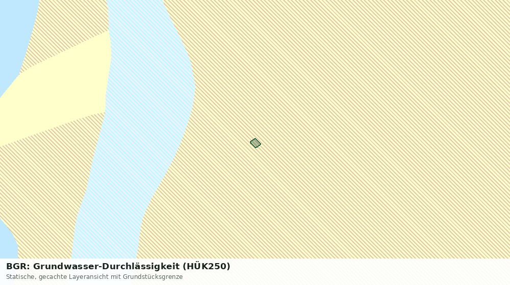 Statische Kartenansicht: BGR: Grundwasser-Durchlässigkeit (HÜK250)