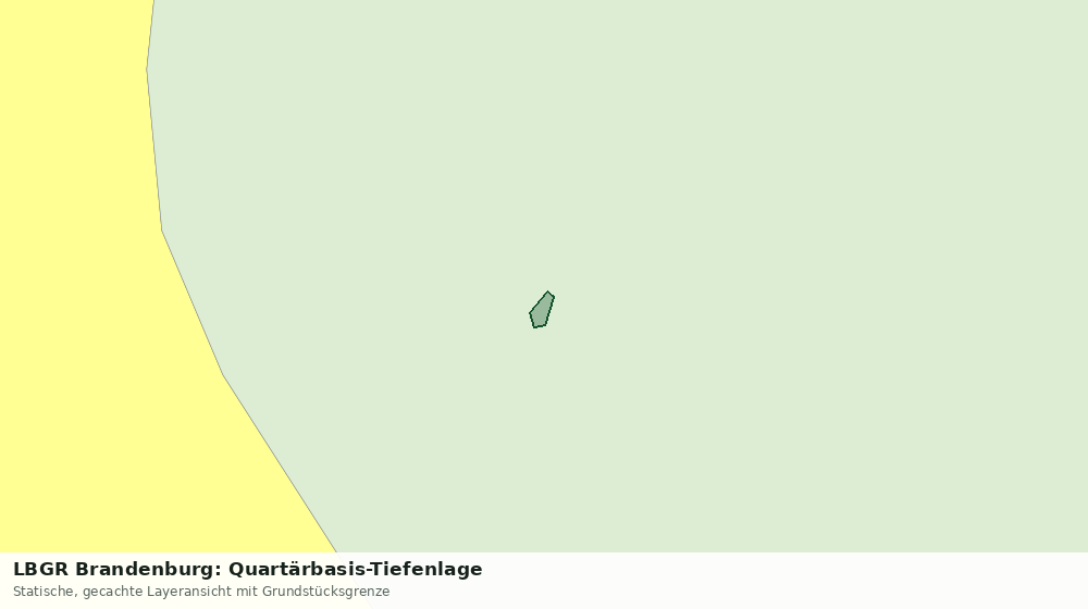 Statische Kartenansicht: LBGR Brandenburg: Quartärbasis-Tiefenlage