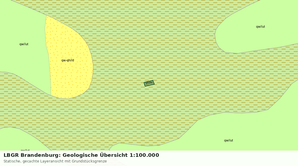 Statische Kartenansicht: LBGR Brandenburg: Geologische Übersicht 1:100.000