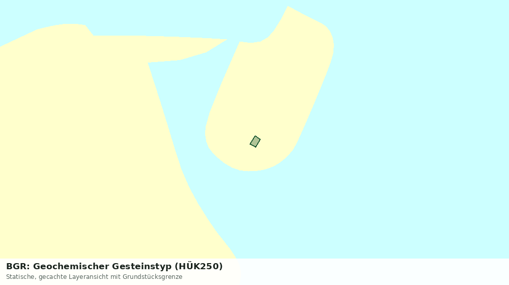 Statische Kartenansicht: BGR: Geochemischer Gesteinstyp (HÜK250)