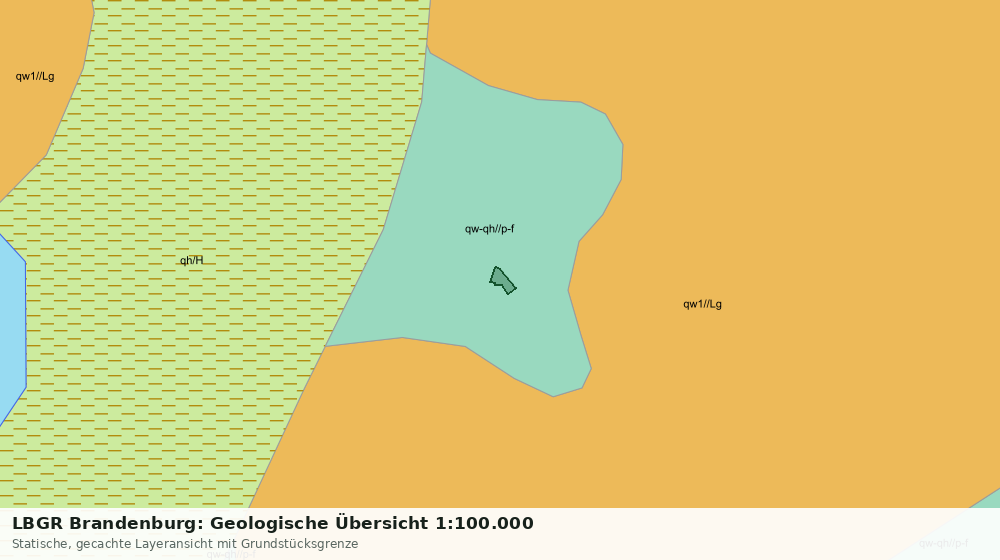 Statische Kartenansicht: LBGR Brandenburg: Geologische Übersicht 1:100.000