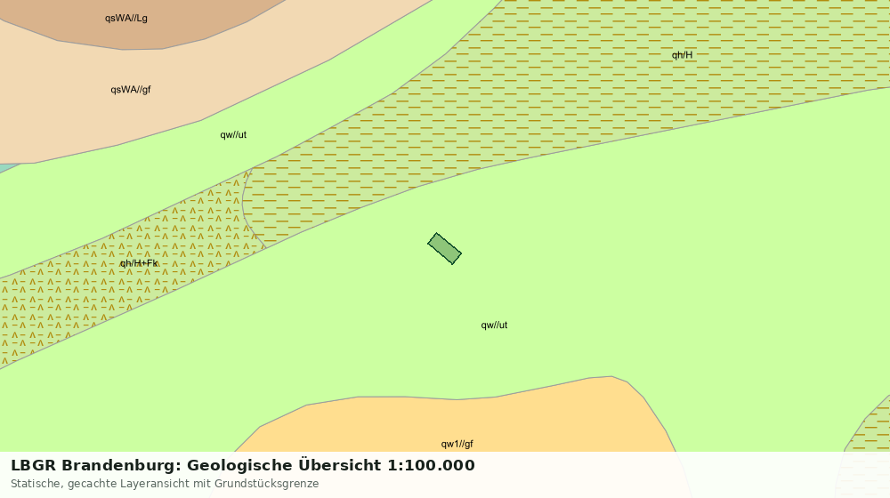 Statische Kartenansicht: LBGR Brandenburg: Geologische Übersicht 1:100.000