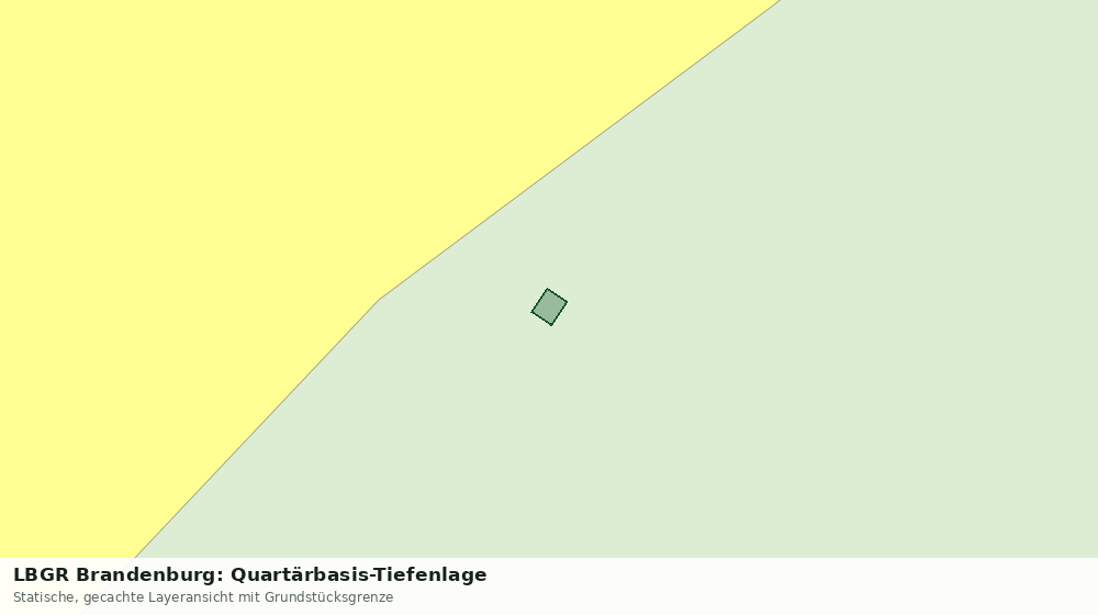 Statische Kartenansicht: LBGR Brandenburg: Quartärbasis-Tiefenlage