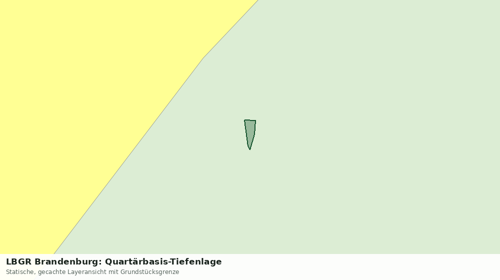 Statische Kartenansicht: LBGR Brandenburg: Quartärbasis-Tiefenlage