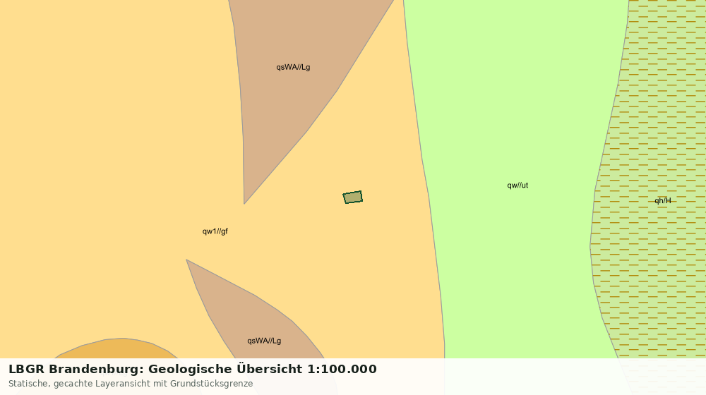 Statische Kartenansicht: LBGR Brandenburg: Geologische Übersicht 1:100.000