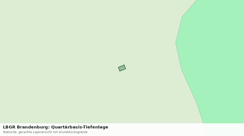 Statische Kartenansicht: LBGR Brandenburg: Quartärbasis-Tiefenlage