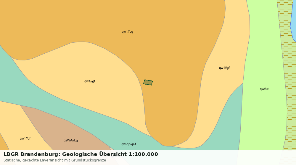 Statische Kartenansicht: LBGR Brandenburg: Geologische Übersicht 1:100.000