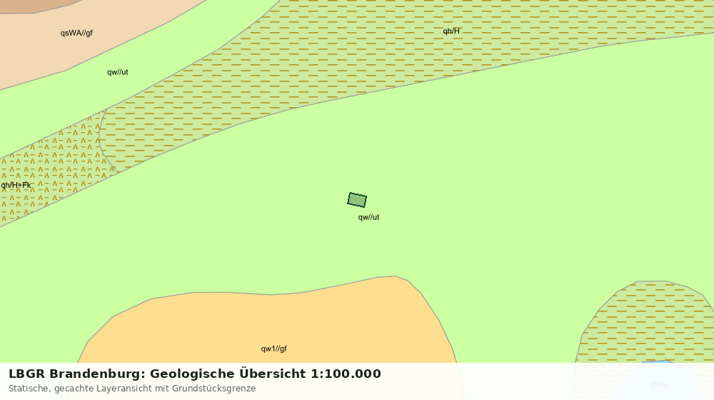 Statische Kartenansicht: LBGR Brandenburg: Geologische Übersicht 1:100.000