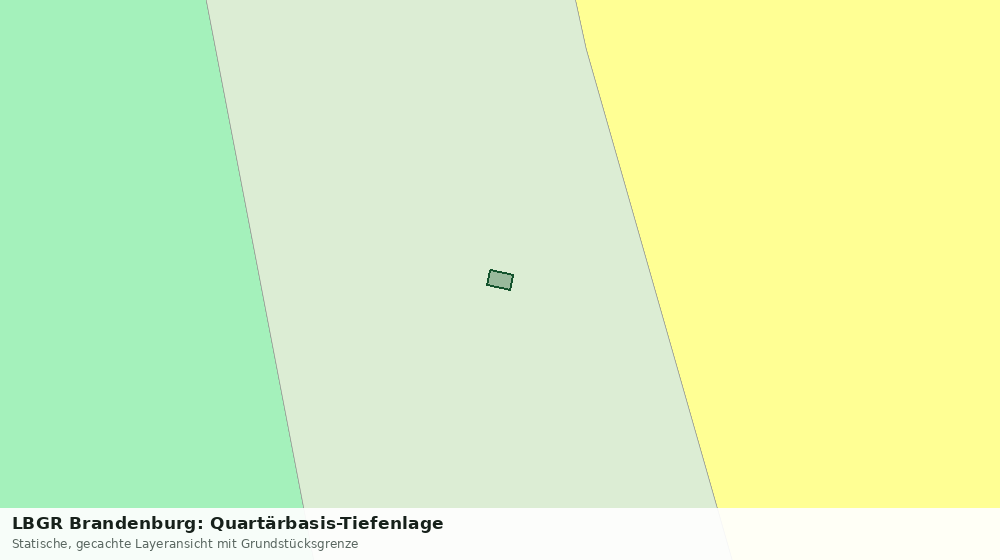 Statische Kartenansicht: LBGR Brandenburg: Quartärbasis-Tiefenlage