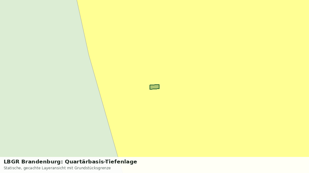 Statische Kartenansicht: LBGR Brandenburg: Quartärbasis-Tiefenlage