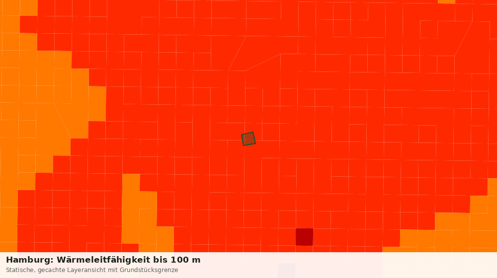 Statische Kartenansicht: Hamburg: Wärmeleitfähigkeit bis 100 m