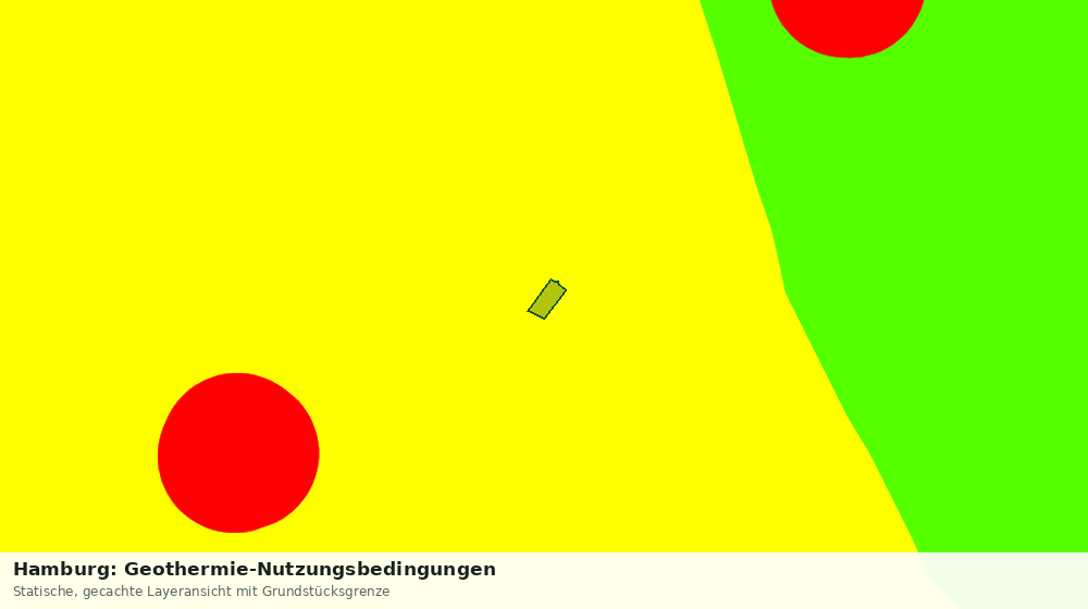 Statische Kartenansicht: Hamburg: Geothermie-Nutzungsbedingungen