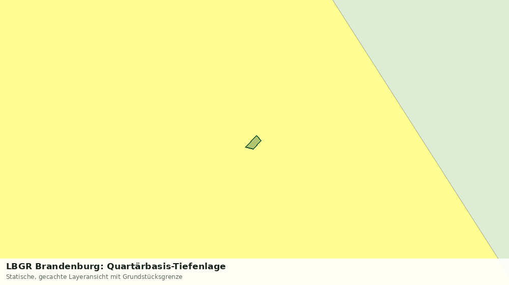 Statische Kartenansicht: LBGR Brandenburg: Quartärbasis-Tiefenlage