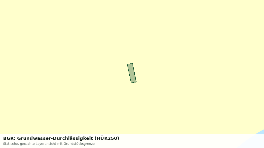 Statische Kartenansicht: BGR: Grundwasser-Durchlässigkeit (HÜK250)