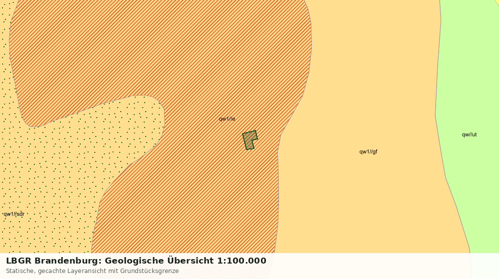 Statische Kartenansicht: LBGR Brandenburg: Geologische Übersicht 1:100.000