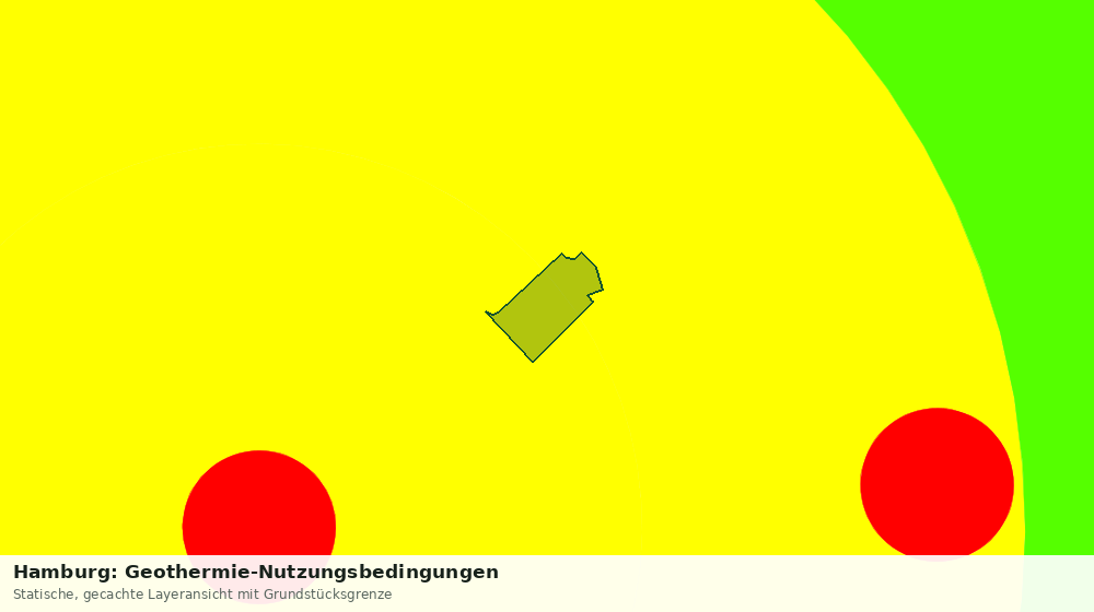 Statische Kartenansicht: Hamburg: Geothermie-Nutzungsbedingungen
