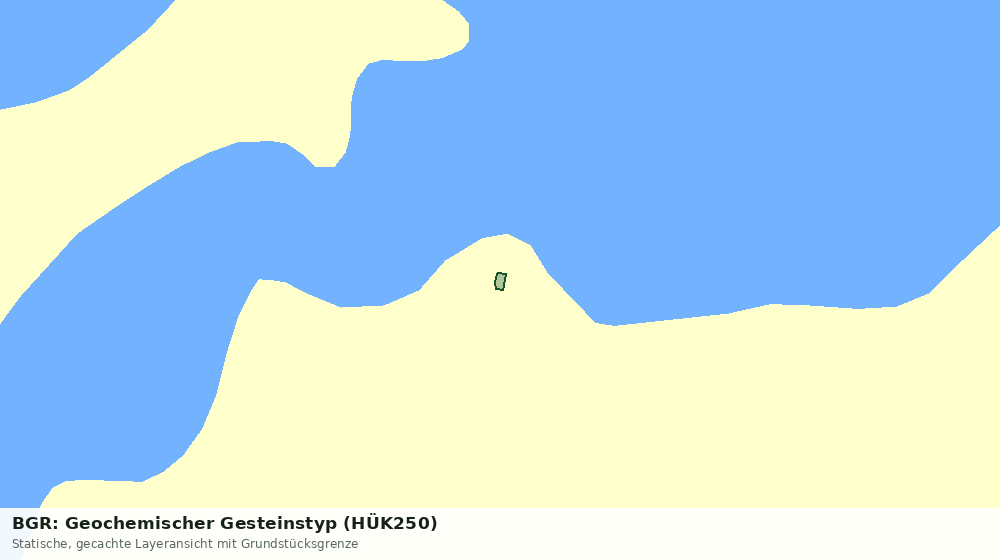 Statische Kartenansicht: BGR: Geochemischer Gesteinstyp (HÜK250)