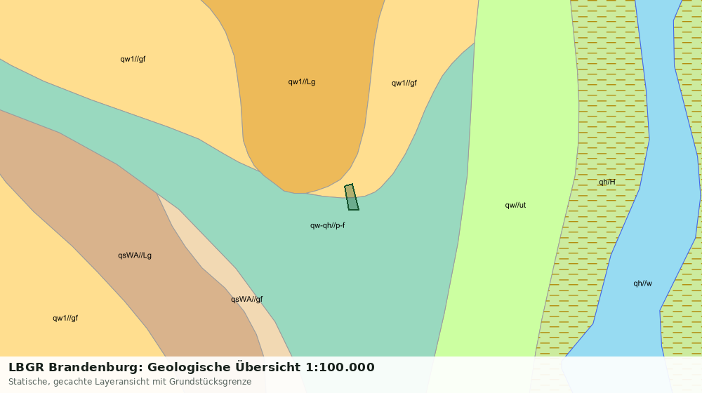 Statische Kartenansicht: LBGR Brandenburg: Geologische Übersicht 1:100.000