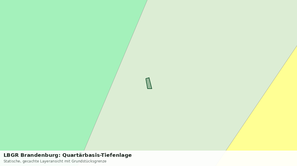 Statische Kartenansicht: LBGR Brandenburg: Quartärbasis-Tiefenlage