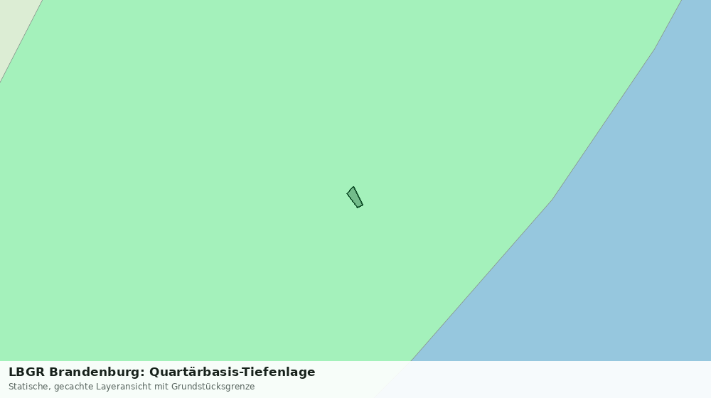 Statische Kartenansicht: LBGR Brandenburg: Quartärbasis-Tiefenlage