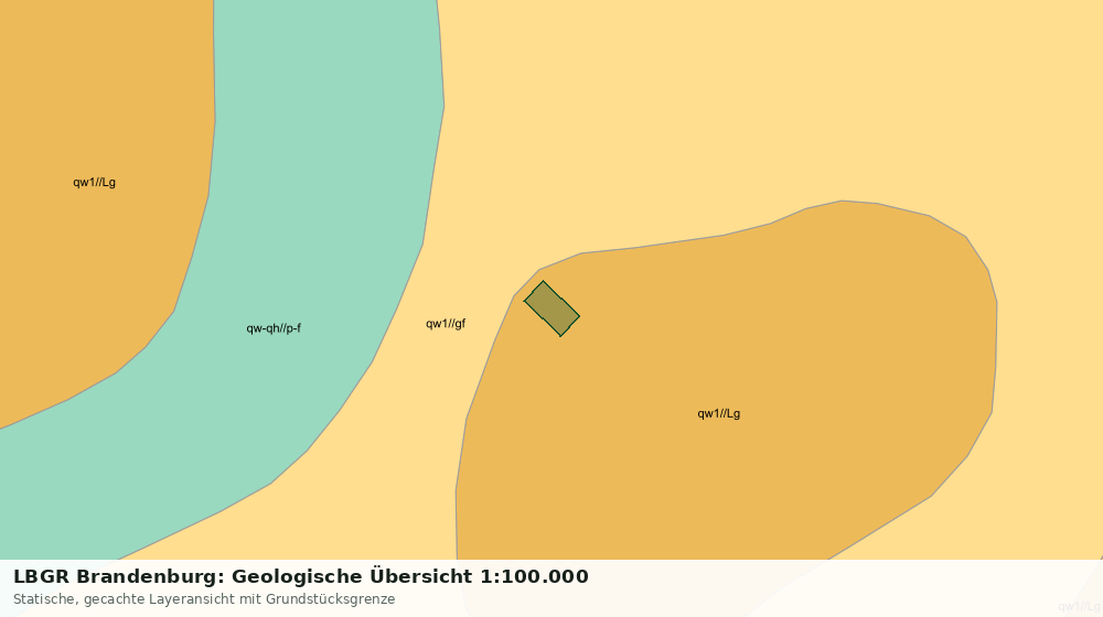 Statische Kartenansicht: LBGR Brandenburg: Geologische Übersicht 1:100.000