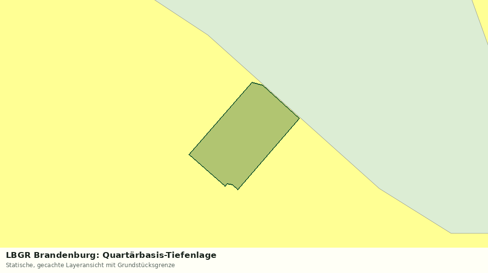 Statische Kartenansicht: LBGR Brandenburg: Quartärbasis-Tiefenlage