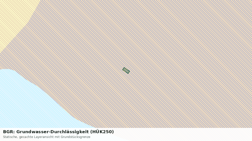 Statische Kartenansicht: BGR: Grundwasser-Durchlässigkeit (HÜK250)