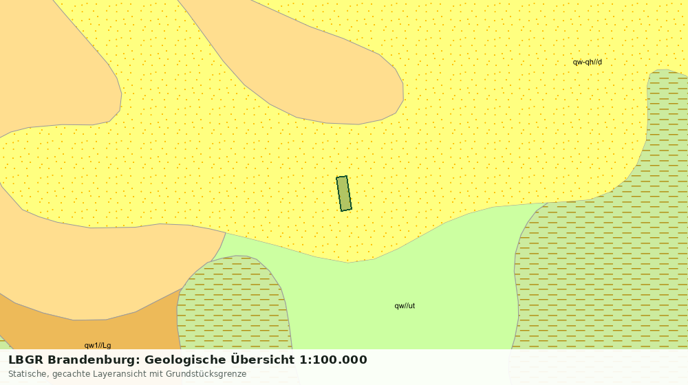 Statische Kartenansicht: LBGR Brandenburg: Geologische Übersicht 1:100.000