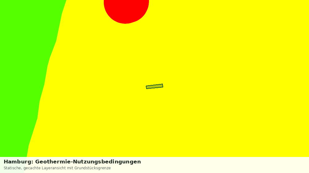 Statische Kartenansicht: Hamburg: Geothermie-Nutzungsbedingungen