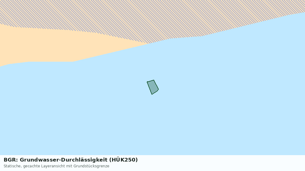 Statische Kartenansicht: BGR: Grundwasser-Durchlässigkeit (HÜK250)