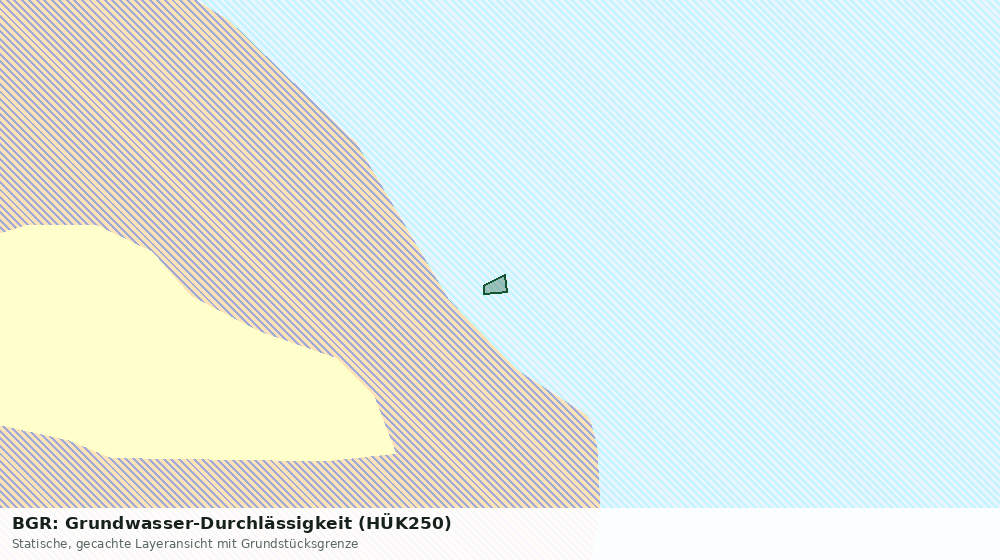 Statische Kartenansicht: BGR: Grundwasser-Durchlässigkeit (HÜK250)