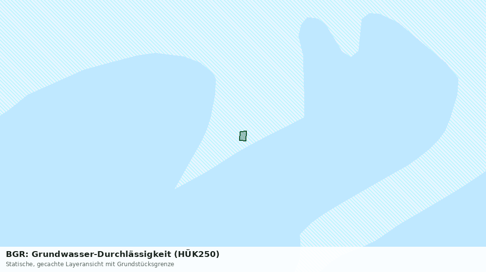 Statische Kartenansicht: BGR: Grundwasser-Durchlässigkeit (HÜK250)