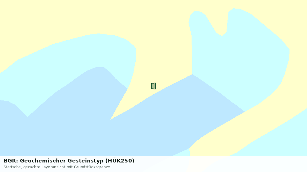 Statische Kartenansicht: BGR: Geochemischer Gesteinstyp (HÜK250)