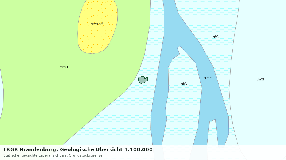 Statische Kartenansicht: LBGR Brandenburg: Geologische Übersicht 1:100.000